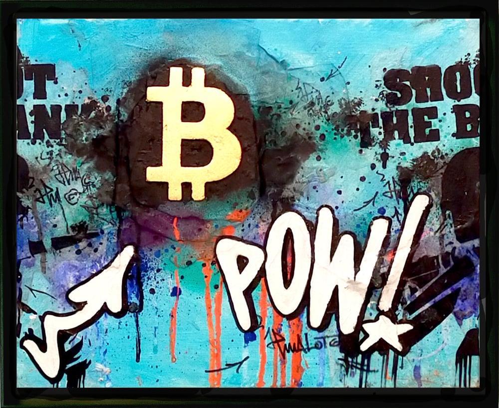 POW! BITCOIN SCULPTURE X SHOOTTHEBANK 2022