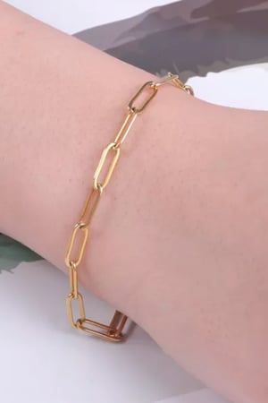 Image of Paperclip Chain Bracelet 