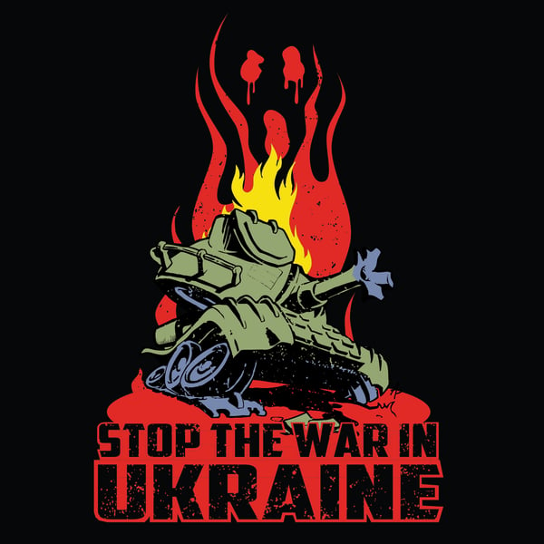 Image of Stop the war in Ukraine Unisex T-Shirt