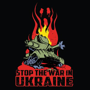 Image of Stop the war in Ukraine Unisex Hoodie