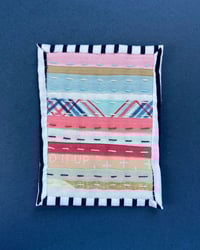 Image 1 of Scraps No. 10 - Tiny Handsewn Art Quilt 