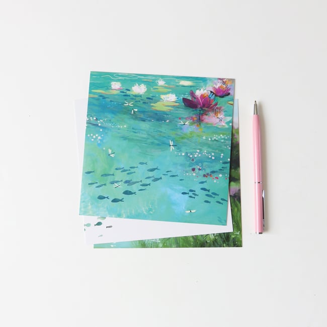 Lot 3 Cartes postales Libellules