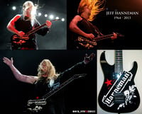 Image 3 of Jeff Hanneman guitar ESP vinyl sticker decal Slayer