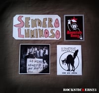 Image 2 of Tom Morello guitar stickers Sendero Luminoso Mau Mau uprising Fender Telecaster replica