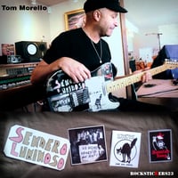 Image 1 of Tom Morello guitar stickers Sendero Luminoso Mau Mau uprising Fender Telecaster replica
