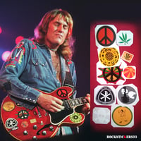 Image 1 of  Alvin Lee guitar stickers Ten Years After Gibson Big Red ES-335 Custom decal Saguitar set 10 