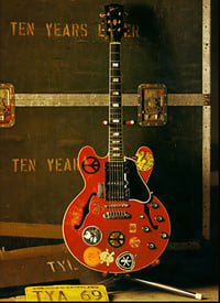 Image 3 of  Alvin Lee guitar stickers Ten Years After Gibson Big Red ES-335 Custom decal Saguitar set 10 