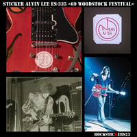 Image 5 of  Alvin Lee guitar stickers Ten Years After Gibson Big Red ES-335 Custom decal Saguitar set 10 