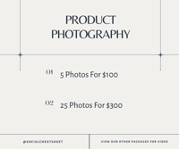 Social Cheat Sheet Product Photography Package 