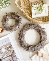 Image 1 of SALE! Rustic Feather Wreath ( 2 sizes )