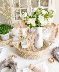 Image 2 of SALE! Natural Round Basket Tray ( 3 Sizes )