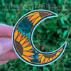 Sunflower Moon Witchy sticker