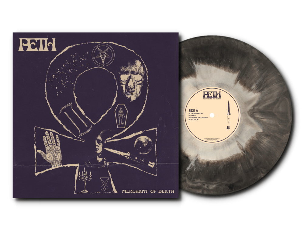 Image of Peth - Merchant of Death 120x LTD DD Galaxy Black / White Vinyl