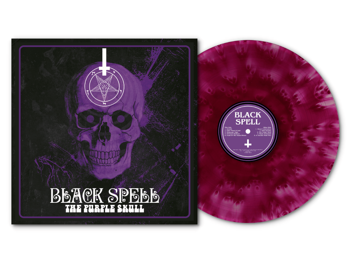 Image of Black Spell - The Purple Skull 120x LTD Cloudy Transparent Purple Vinyl