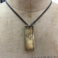 Image 1 of vintage ruler necklace