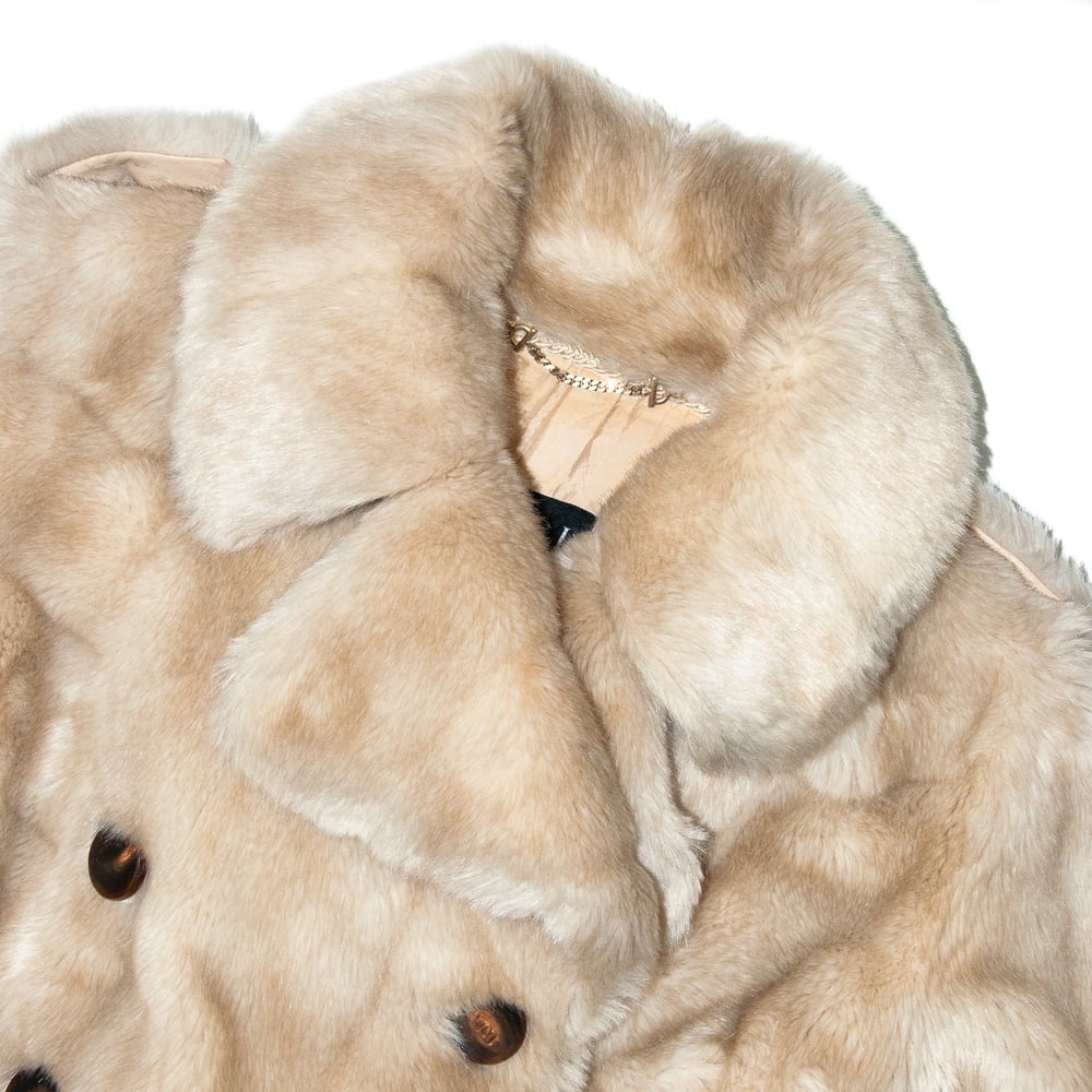 Image of Gucci by Tom Ford 1996 Faux Fur Double Breasted Jacket