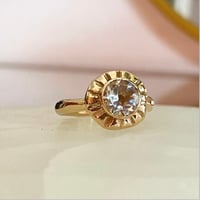 Image 2 of White Topaz Sun ring 