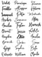 Image of Acrylic script name