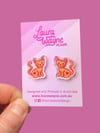 Kitty Cat Stud Earrings