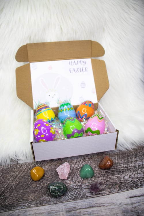 Image of Crystal Filled Easter Egg Basket