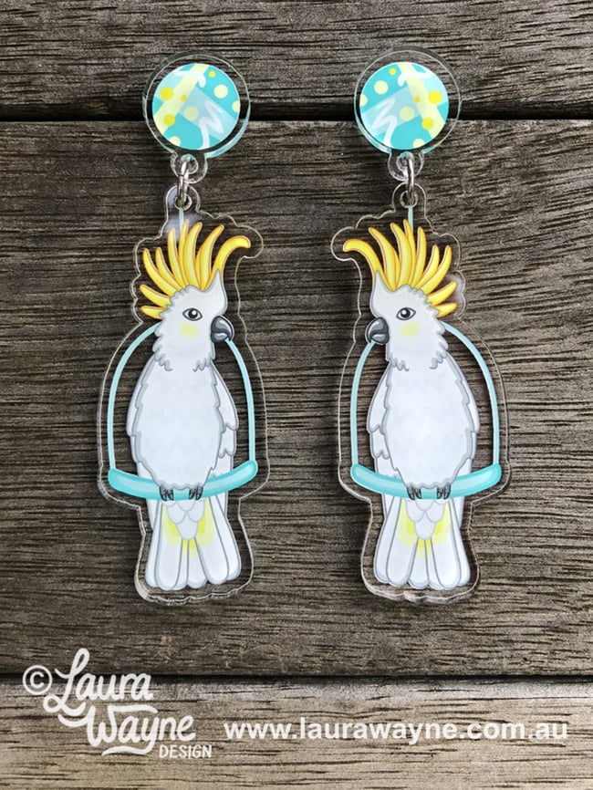 Cockatoo Dangle Earrings