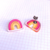 Rainbow Stud Earrings