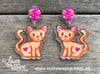 Kitty Cat Dangle Earrings