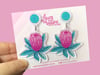 Protea Dangle Earrings