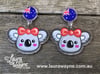 Koala Dangle Earrings