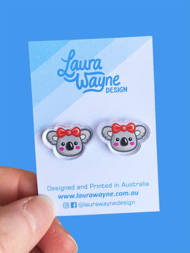 Koala Stud Earrings