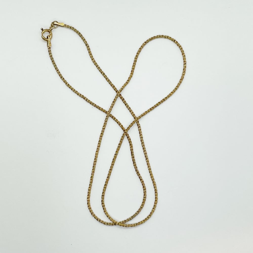 Image of Reverse Rope 14 Karat Gold Fill Neck Chain