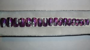 Image of Purple Deco Predesigned Nails