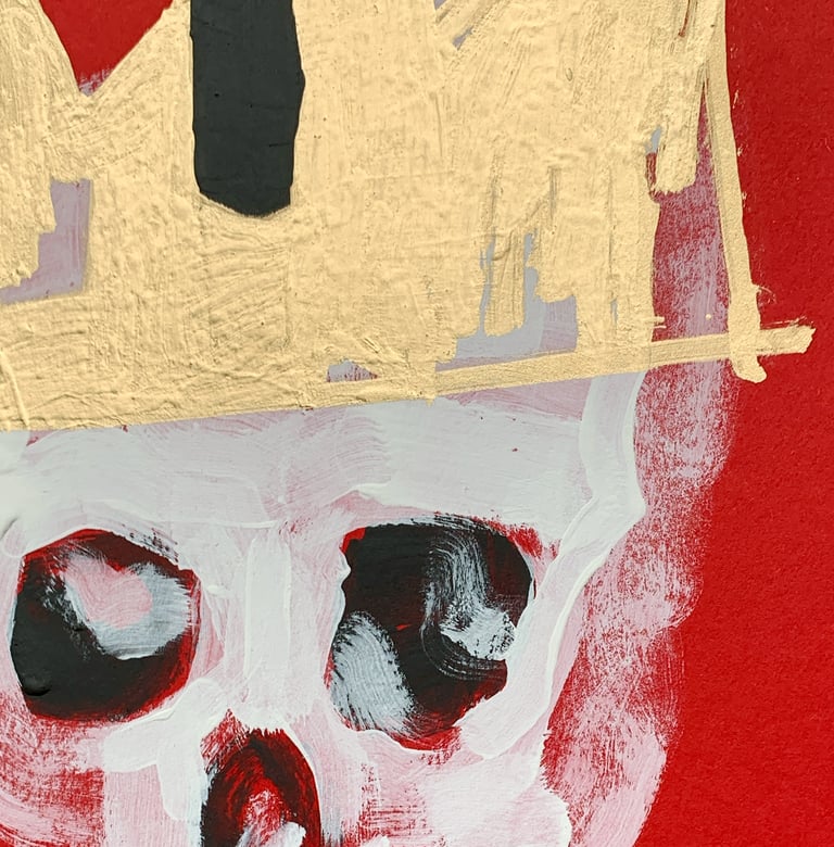 WE DO NOT KING (original painting) FRAME INCLUDED Image 3