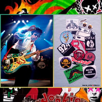 Image 1 of  BJ Guitar Stickers Version 2015 - 2016 Blue Billie Joe vinyl decal Full Set 17