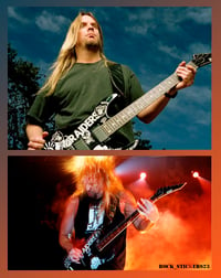 Image 3 of Jeff Hanneman Raiders guitar stickers vinyl decal Slayer ESP Full Set 19