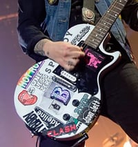 Image 4 of Billie Joe guitar stickers 2017 Version Gibson Les Paul Jr. BJ decals Green Day Full Set 22