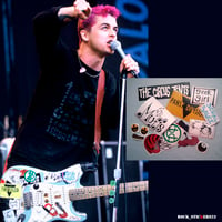 Image 1 of Billie Joe guitar stickers 1994 Version BJ Green Day vinyl decal punk Set 14