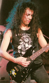 Image 3 of Kirk Hammett guitar stickers "Zorlac" ESP MM-270 decal + autograph FREE GIFT! 