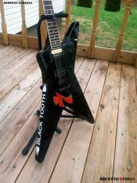 Image 3 of Dimebag Darrell guitar stickers Washburn Dime decal seven Pantera Black Tooth Seagram’s 