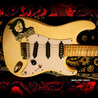 Image 1 of Steven Tyler vinyl portrait stickers guitar, car, laptop Aerosmith without background
