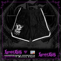 Lacerated Enemy LABEL mesh shorts