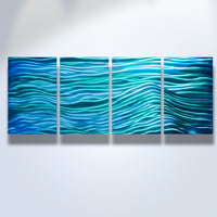 Image 1 of Tranquil- Metal Wall Art Abstract Contemporary Modern Decor