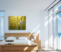 Image 3 of Solare Yellow - Abstract Metal Wall Art Contemporary Modern Decor