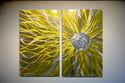 Solare Yellow - Abstract Metal Wall Art Contemporary Modern Decor