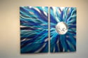 Solare Blue - Abstract Metal Wall Art Contemporary Modern Decor