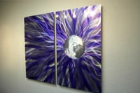 Image 3 of Solare Purple - Abstract Metal Wall Art Contemporary Modern Decor