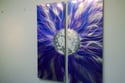 Solare Purple 36x31 - Abstract Metal Wall Art Contemporary Modern Decor