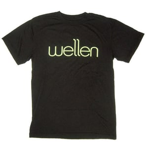 Image of Wellen Logo Tee - Black/Green <font color = "red"><strike>$25.00</strike></font>