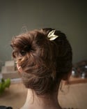 Made to order - Brass leaf hairpins- 3 sizes 
