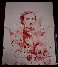 Edgar Allan Poe III (blood painting)